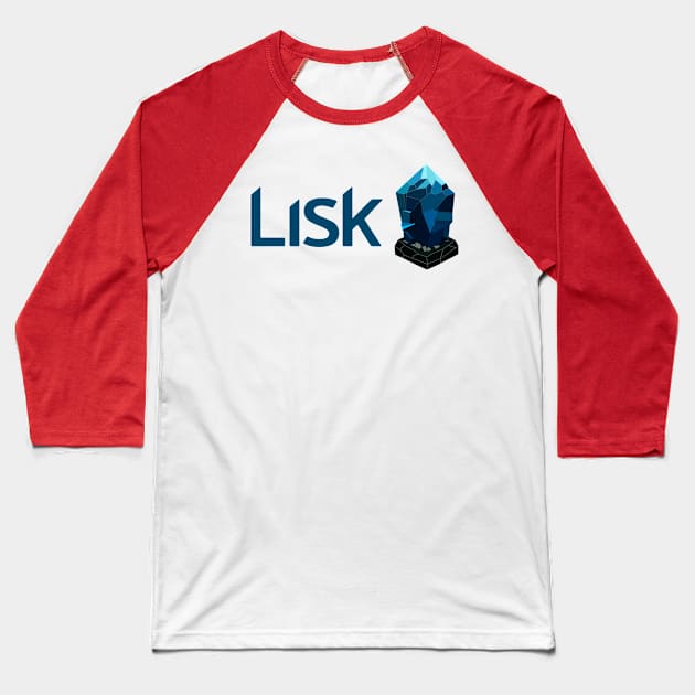 Lisk CryptoCurrency Logo. Baseball T-Shirt by CryptoTextile